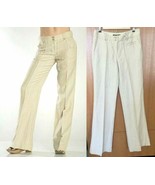 $238~ Da-Nang ~SOLDOUT! Tall Beige Casual Linen/Silk Pants Flowy -Buckle... - $129.99