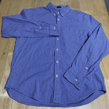 J. Crew  Shirt Men XL Slim Fit Dress White/Blue Gingham Checkered - $23.76