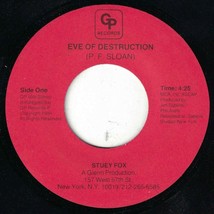 Stuey Fox 45 Eve Of Destruction / After The Rockets Red Glare A2  - £3.16 GBP