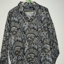 Cremieux Collection abstract floral pattern, long sleeve button-down shi... - $18.62