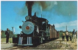 Postcard Train Edaville Railroad South Carver Minnesota Locomotive No 7 - $3.95