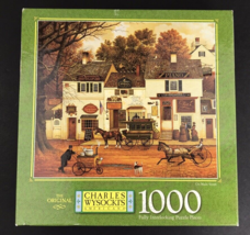 Charles Wysocki Americana Mb 1000 Pc Puzzle On Main St Bull Bull Piano, Etc - £11.61 GBP