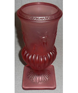 Imperial Glass DANCING NAKED NYMPH/LADIES Satin Cranberry URN VASE Nice!!! - $79.19