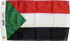 Sudan - 12&quot;X18&quot; Nylon Flag - $21.60