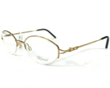 Chopard Eyeglasses Frames C086 /20 6054 23KT Gold Plated Oval Crystals 5... - $214.83