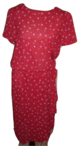 Vtg Dress Kathryn Co 90s Semi Sheer elastic waist cottagecore coquette s... - £15.56 GBP