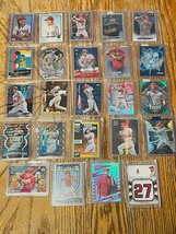 MIKE TROUT 24 Topps Bowman card lot of refractors - £43.95 GBP