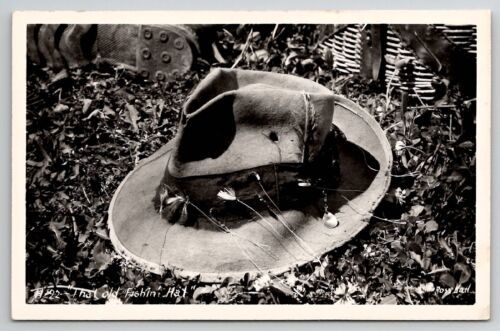 Primary image for RPPC That Old Fishing Hat c1940 Photo by Ross Hall Postcard J27