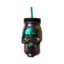 Nwt Skull Tumbler Bottle Straw Drinking Cup - £14.62 GBP