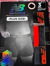 New Balance 3-Pair Mens Boxer Briefs Underwear Polyester Blend Athletic (C) ~ 3X - £17.25 GBP