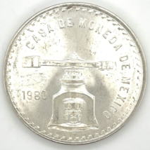1980 Mexico Onza - 0.925 Silver - Overdate and Doubling Error - €82,23 EUR