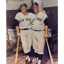 NY Yankees Color Photo Mickey Mantle Roger Maris MLB Hall of Famers - £16.81 GBP