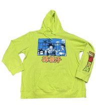 RARE Dragon Ball Z Super Neon Yellow Hoodie L Sweatshirt by Bird Studio HTF EUC - £34.24 GBP