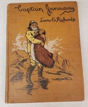 Captain January by Laura E. Richards 1902 Colonial Press HC Antique Book - £15.50 GBP