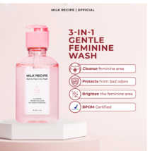 Milk Recipe Gentle Feminine Wash - Cleanses the Female Area Reduces Bad Odor Hyg - £22.57 GBP