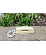 GE Corded Beige Telephone Cradle &amp; Handset Touch Push Button #2-9100A - £7.84 GBP
