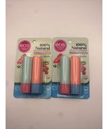 (2) 2PK EOS Organic Lip Balm Sticks- Watermelon Frose &amp; Lychee Martini New - $13.76