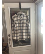 American Eagle Shirt Mens Adult XLT Blue White Plaid Button Up Preppy Fl... - $21.75 CAD