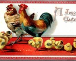 Vintage Postcard Tuck&#39;s Embossed - A Joyous Easter - Chickens Series 707  - $3.91