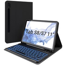 Keyboard Case For Samsung Tab S8/Tab S7 11 Inch (Sm-X700/X706/T870/T875/T878), S - £73.31 GBP