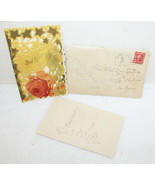 Ethel Walling Keyport NJ 1908 Christmas Greeting Card ~ Embossed w/ 2 Ce... - $204.80 CAD