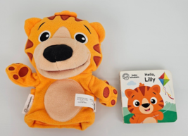 Baby Einstein Lilly Hand Puppet Book Baby Animal Stuffed Tiger Toys Stor... - £17.82 GBP