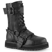 FINAL SALE DEMONIA VAL220/BVL Men Unisex  Platform Combat Calf Black Boo... - €65,79 EUR