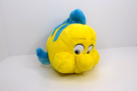 Disney The Little Mermaid Flounder Plush 11&quot; Stuffed Animal Plastic Eyes... - £10.11 GBP