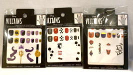 Disney Villains Body Decals/Nail Stickers Ursula/Cruella/Evil Queen Lot NEW - $351.08 MXN
