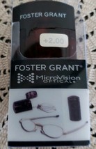 Foster Grant~Folding Micro Vision Reading Glasses~Gold Frame~ +2.00 Strength~G1 - £17.54 GBP
