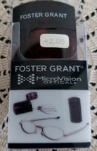 Foster Grant~Folding Micro Vision Reading Glasses~Gold Frame~ +2.00 Strength~G1 - £17.10 GBP