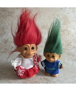 Vintage Troll Dolls 1990s Hasbro, Ace Novelty &amp; Russ Seahawks NFL Cheerl... - $41.14 CAD
