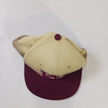 New Era 9FIFTY University Of Kansas Men's Tan/Red Snapback Baseball Cap Hat image 11