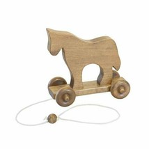 Wooden Pull Toy Horse Classic Toy Harvest Clip Clop Amish Made Lancaster Co USA - £39.96 GBP