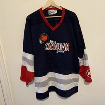 Mens Xl Its A Canadian Game Molson Beer Kobe Beer Stitched Hockey Jersey - £27.68 GBP