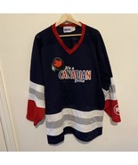 MENS XL ITS A CANADIAN GAME Molson Beer KOBE Beer Stitched Hockey Jersey - $34.64