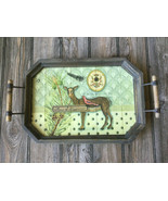 Williamsburg Creative Co-op Wooden Metal Serving Tray Wall Decor (Torn p... - £7.38 GBP