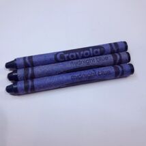 Vintage Crayola Crayons midnight blue crayon set 3 Made USA Binney &amp; Smi... - $13.00
