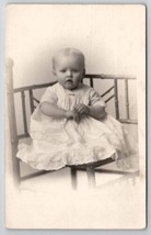 RPPC Sweet Baby Elizabeth Jean Jack Blonde Hair Postcard H21 - £7.22 GBP