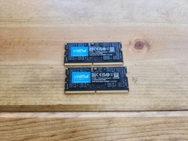 Crucial 32GB KIT 16GBx2 DDR4 3200 MHz PC4-25600 SODIMM 260-Pin Laptop Me... - $98.01