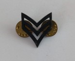 Vintage Black US Military Sergeant Lapel Hat Pin - $8.25