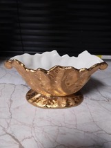 Weeping Gold 22K Dixon Art Studio Candy, Nut Dish Vintage Porcelain Made... - £47.54 GBP