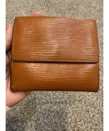 LOUIS VUITTON LV EPI LEATHER WALLET TRIFOLD LOGO VINTAGE 1997 FRANCE BROWN - $133.00