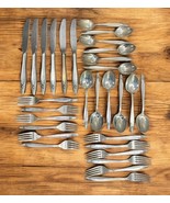 ALVIN Sterling Silver Dinner Set For 6 People 30 pcs Spoons Knives Forks - $1,732.49