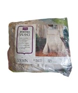Vintage Sears &quot;Bokhara&quot; Valance And Pollow Sham Natural Off White Tan - $23.75