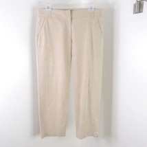 J.Crew Women&#39;s 0 Beige CityFit Cocktail Capri Cropped Straight Leg Cotton Pants - £9.59 GBP