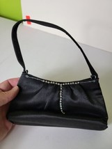 Vintage Black Mini Purse T Shaped Crystal Design - $24.49