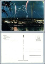 POLAND Postcard - Gdynia, The Port At Night C30 - £2.22 GBP