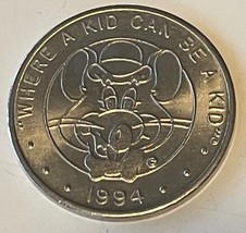 1994 CHUCK E CHEESE TOKEN, Rare Nickel-Plated tokens, same image both sides - £11.98 GBP