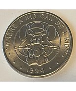 1994 CHUCK E CHEESE TOKEN, Rare Nickel-Plated tokens, same image both sides - £11.78 GBP